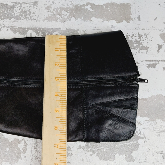 INC International Concepts Fedee Leather Buckle Knee High Black Boots W262 - Picture 7 of 10